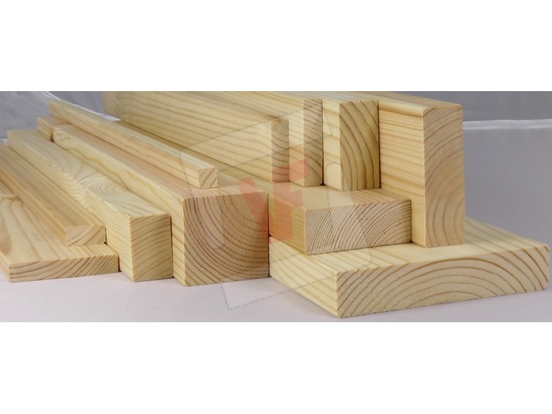 TWE - listelli legno massello abete 30x30 x 1 metro piallati su quattro  lati con smusso su spigoli Made in Italy confezione da 6 pz : .it:  Fai da te